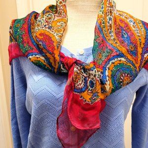 Scarf made in India 32"×32"